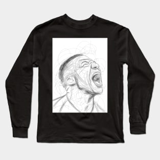 Scribble abstract Mbappe Long Sleeve T-Shirt